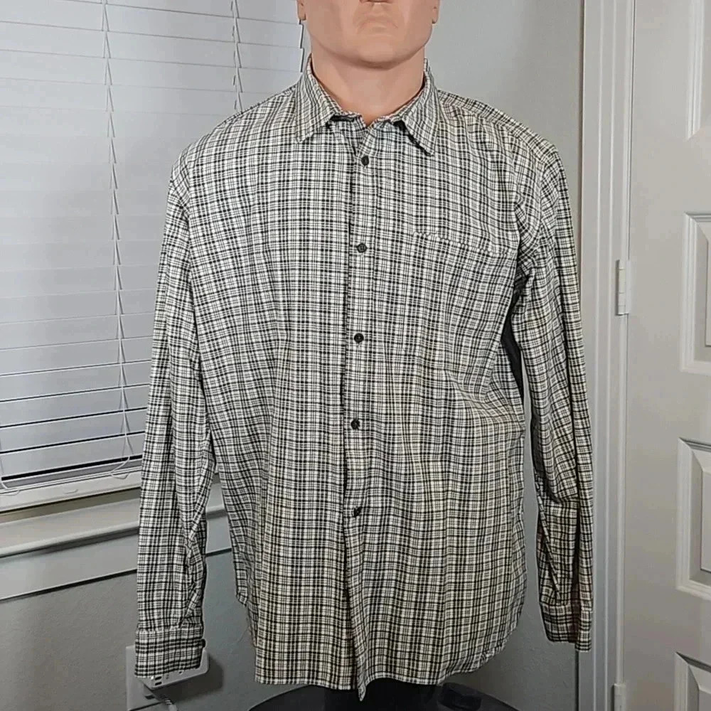 Filson Plaid Tracker Shirt Dark Brown and Cream 3XL